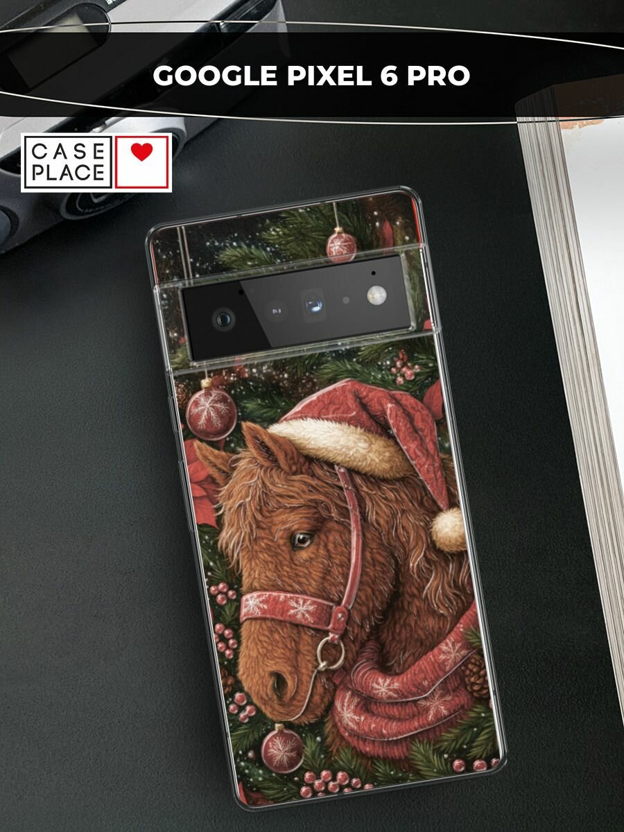Чехол на Google Pixel 6 Pro / Гугл Пиксель 6 Pro с принтом "Бурый сказочный конь 2"