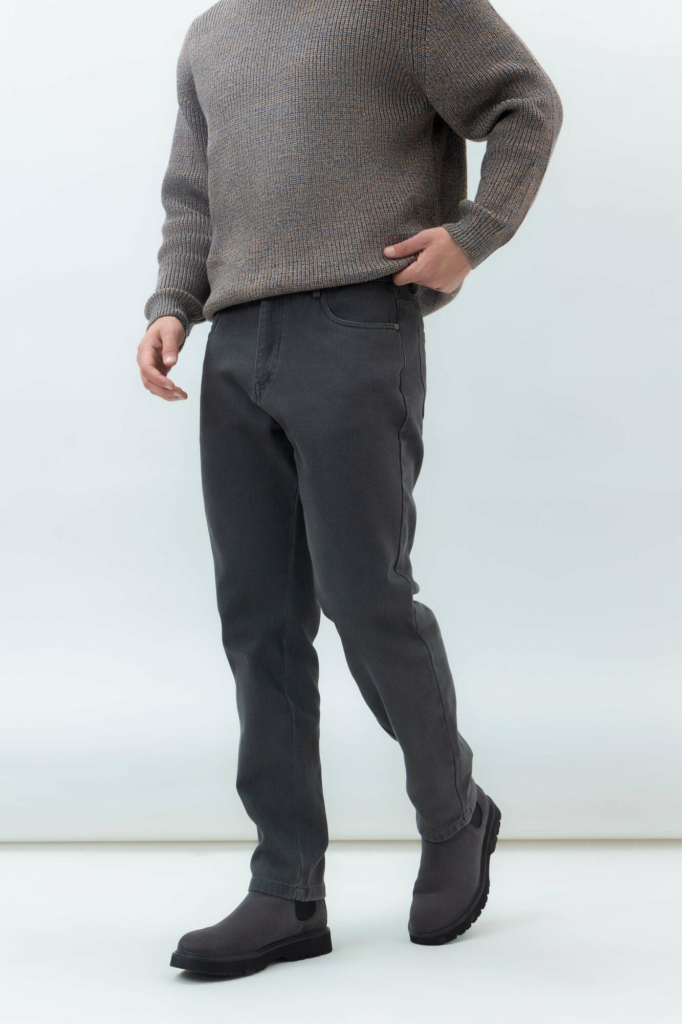 Брюки классические TERRA PRO, размер 31, grey