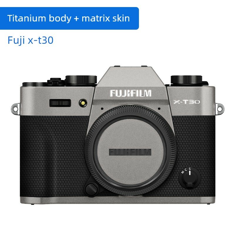 Защитная пленка для полного покрытия Fujifilm X-T30 с титановым дизайном и матричным рисунком - Устойчивая к царапинам