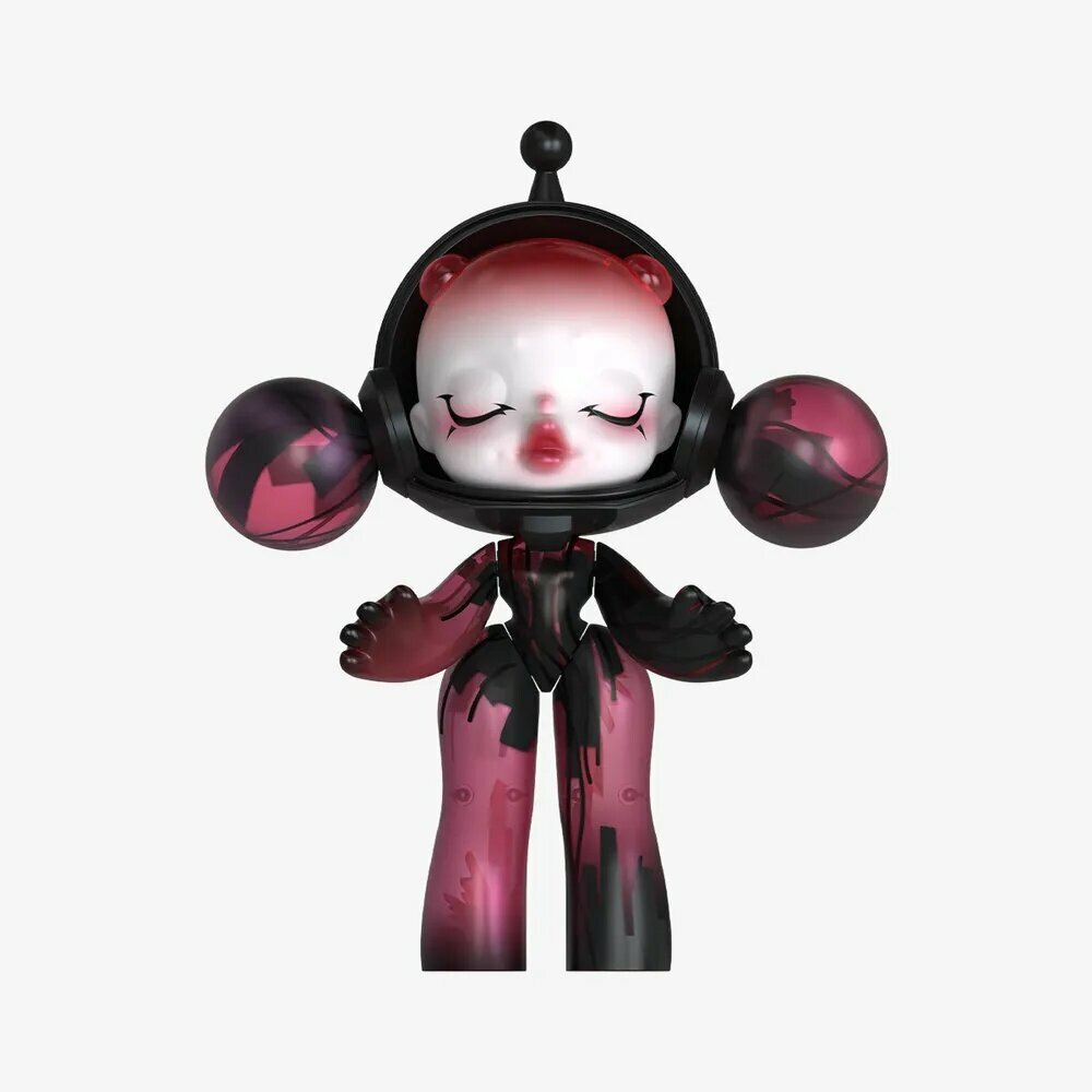 POP MART - Коллекция MEGA SKULLPANDA 400% Red Crystal, Подарки, украшения комнат, 1 шт
