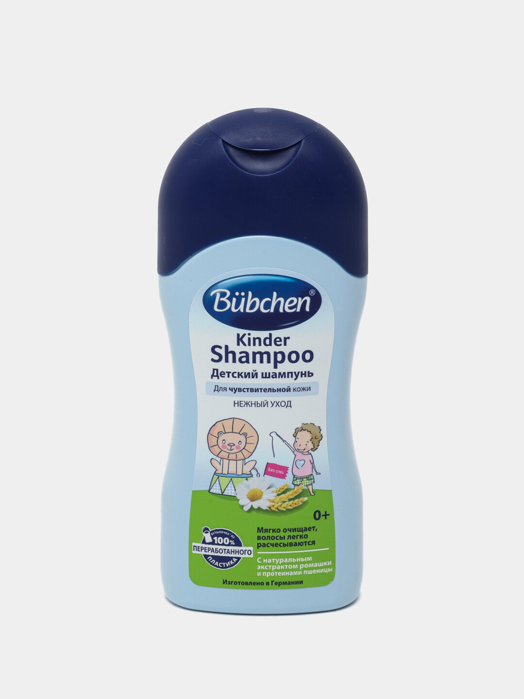 Детский шампунь Bubchen "Ромашка и Пшеница", 200 мл, для легкого расчесывания — фото 1