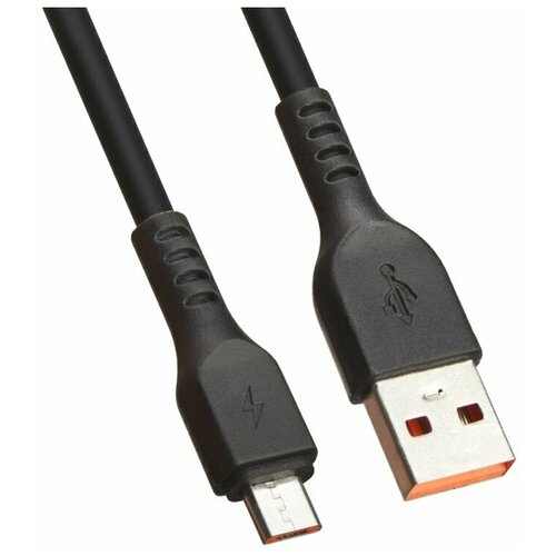 USB кабель LP Micro USB Extra TPE (черный/коробка)
