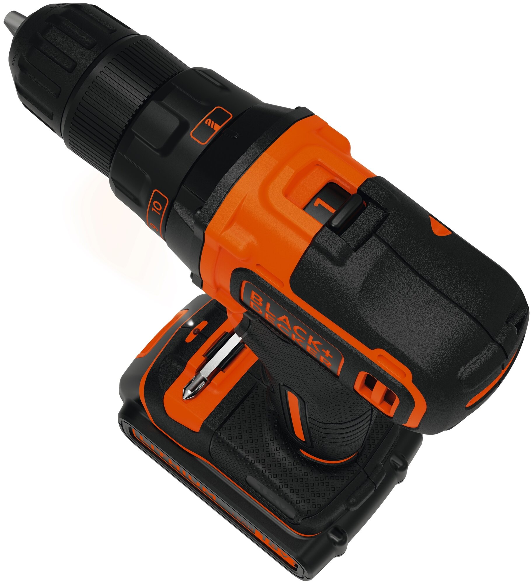 99018165341 Дрель-шуруповерт Black&Decker BDCHD18KB 18V - фотография № 2