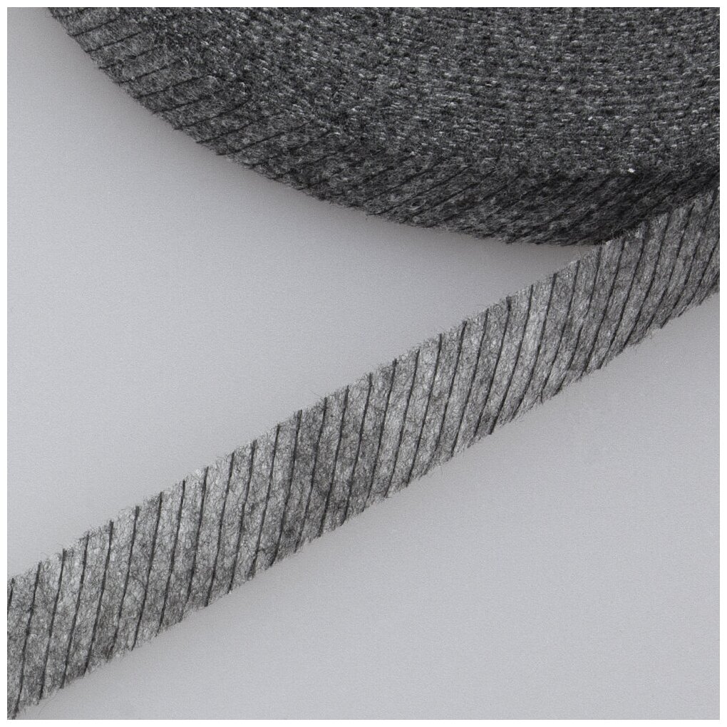 фото Лента нитепрошивная по косой серый 10 мм/100 м (9524W)