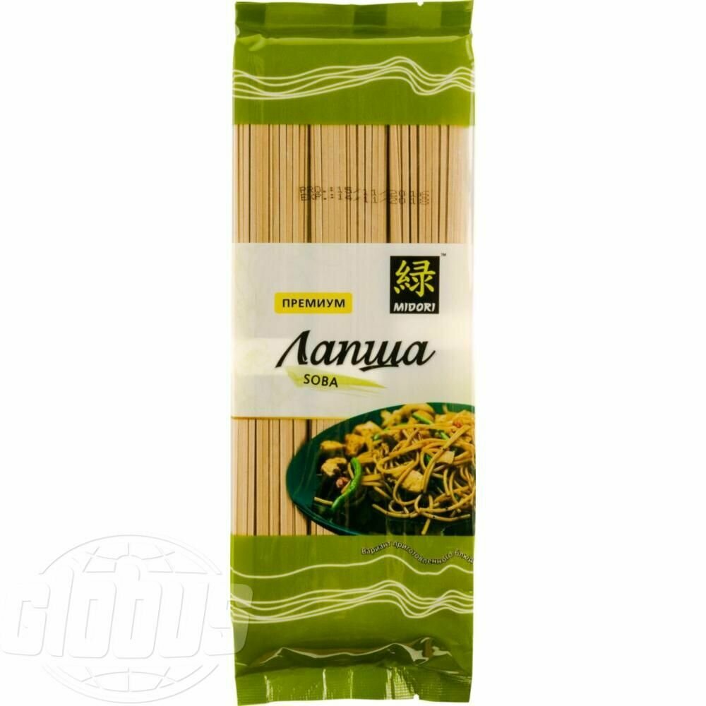 Макаронные изделия Лапша Soba Midori Премиум, 300 г