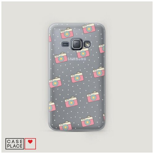 фото Чехол пластиковый samsung galaxy j1 фотоаппарат фон case place