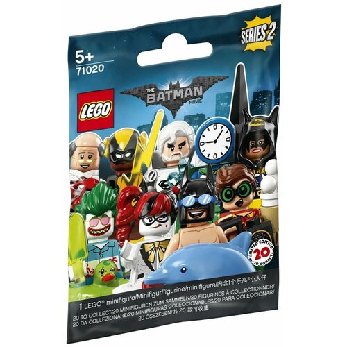 Конструктор LEGO Collectable Minifigures 71020 Бэтмен: Серия 2, одна случайная минифигурка lego minifigures 71020 6 бэтмен в купальном костюме