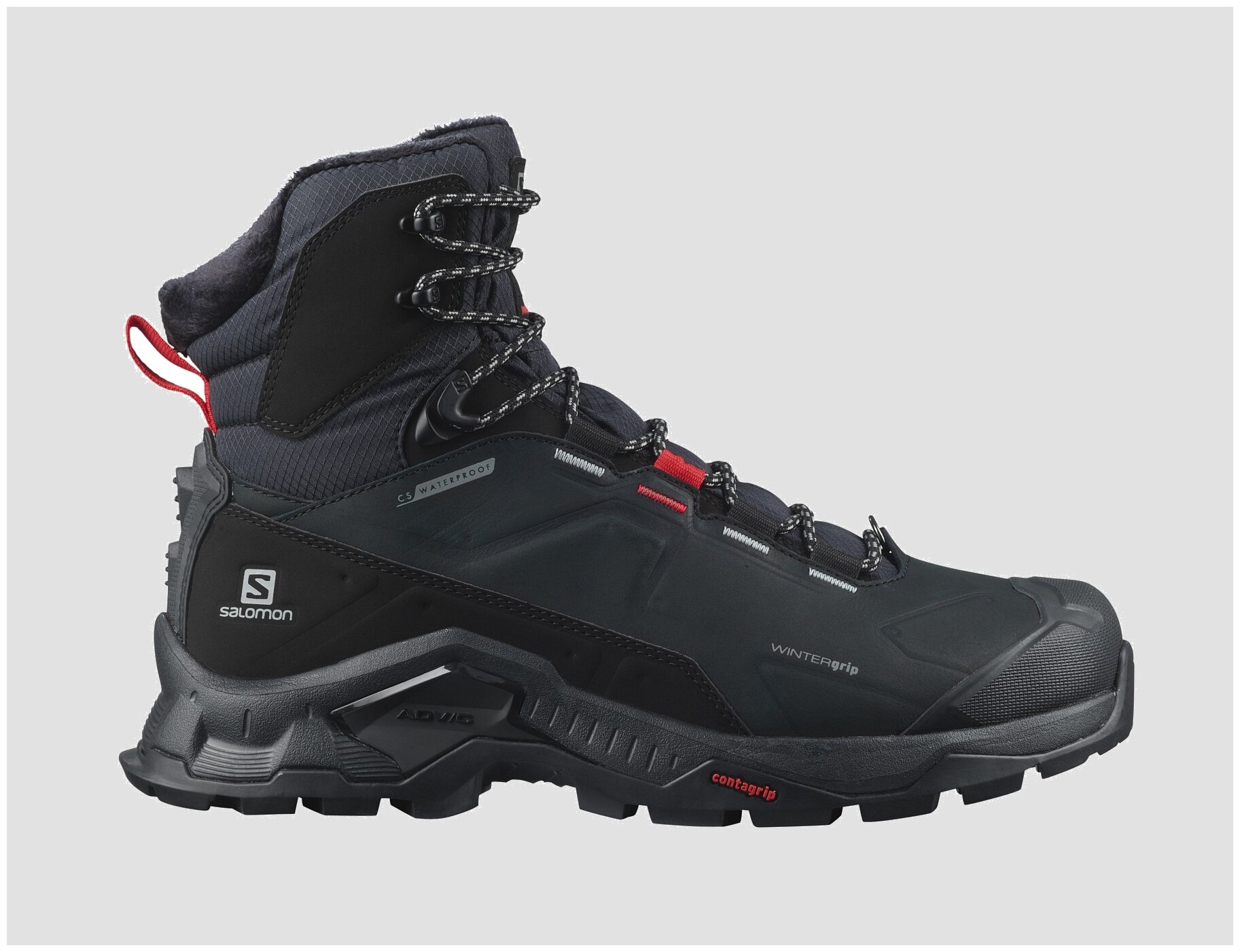 Ботинки SALOMON Quest Winter Ts Cswp Black/Goji (UK:8,5) 