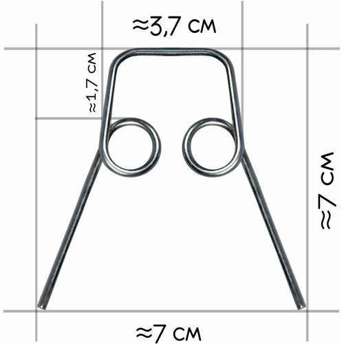 Пружина для самоката поворотно-наклонная для 3-х колесного самоката 7 х 7 х 3,7 см