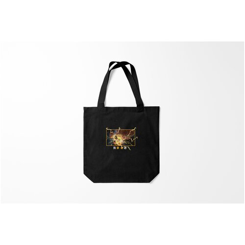 фото Сумка-шоппер / 40х40 см / аниме / клинок рассекающий демонов зинуцу агацума в режим боя burnettie