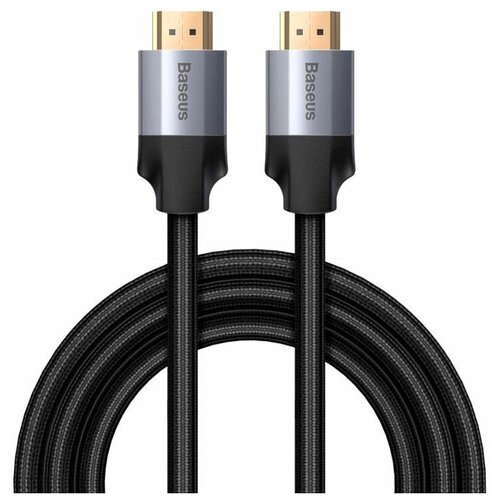 Кабель HDMI (m) - HDMI (m) 3м Baseus Enjoyment Series Adapter Cable - Темно-серый (CAKSX-D0G) кабель высокоскоростной hdmi 4k 18 гбит с 60 гц 1 5м