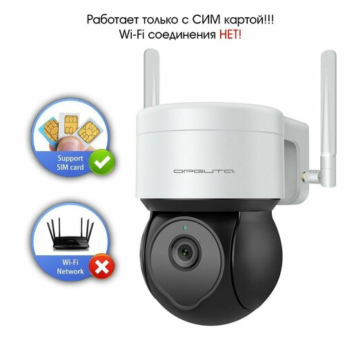 Видеокамера IP 4G 25601440 4Mpix 36мм пластик Орбита OT-VNI50 738400₽