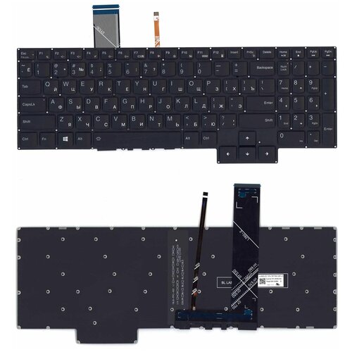 Клавиатура для ноутбука Lenovo IdeaPad Gaming 3-15ARH05 черная белая подсветка 2330₽