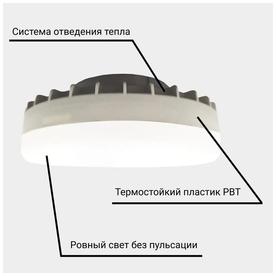 Лампа EKS OPTIMA GX53 12 Вт 1080ЛМ 4200К