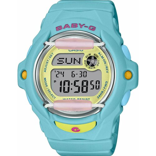 фото Наручные часы casio baby-g bg-169pb-2, голубой, серебряный