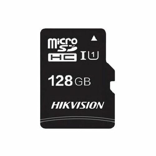 Карта памяти microSDXC UHS-I U1 Hikvision 128 ГБ, 92 МБ/с, Class 10, HS-TF-C1(STD)/128G/Adapter, 1 шт, переходник SD