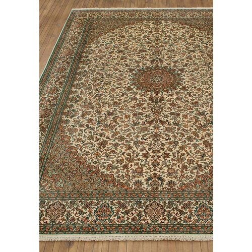 Ковер на пол 1,74 на 2,57 м в спальню, гостиную, бежевый Cashmir 251775-Keshan beige