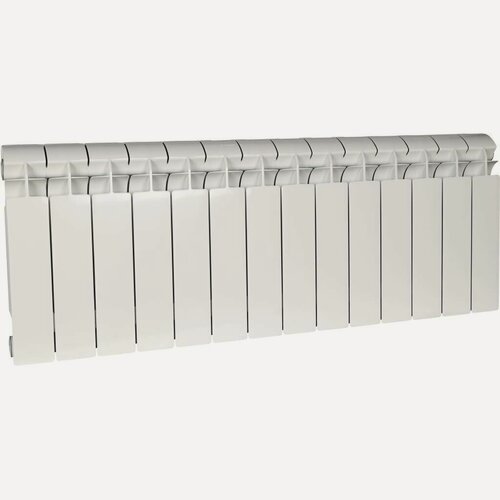 Изображение товара Биметаллический радиатор Global Style Plus 350, 14 секций, боковое подключение, цвет белый Ral 9010