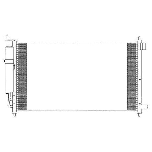 SAKURA 53419810 Конденсер NISSAN NOTE 1.0-1.6 02- / TIIDA 1.6-1.8 07- 1шт