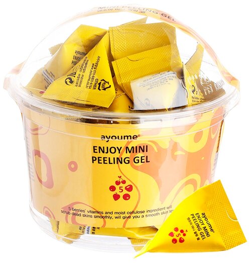 Ayoume пилинг Enjoy Mini Peeling Gel с фруктовыми кислотами, 90 мл, 3 г, 30 шт.