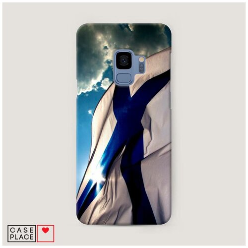 фото Чехол пластиковый samsung galaxy s9 вмф развевающйся флаг case place