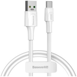 Кабель Baseus White Series USB - Type-C, белый, 1 м