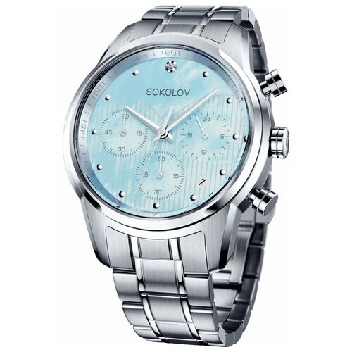 фото Женские стальные часы sokolov 343.71.00.000.01.01.2