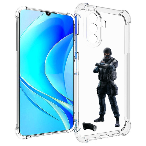 Чехол MyPads Tom-Clancy's-Rainbow-Six-1 для Huawei Nova Y70 / Nova Y70 Plus (MGA-LX9N) / Huawei Enjoy 50 задняя-панель-накладка-бампер чехол mypads череп 1 для huawei nova y70 nova y70 plus mga lx9n huawei enjoy 50 задняя панель накладка бампер