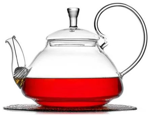 TeaStar Заварочный чайник Георгин, 1200 мл, 1.2 л, прозрачный