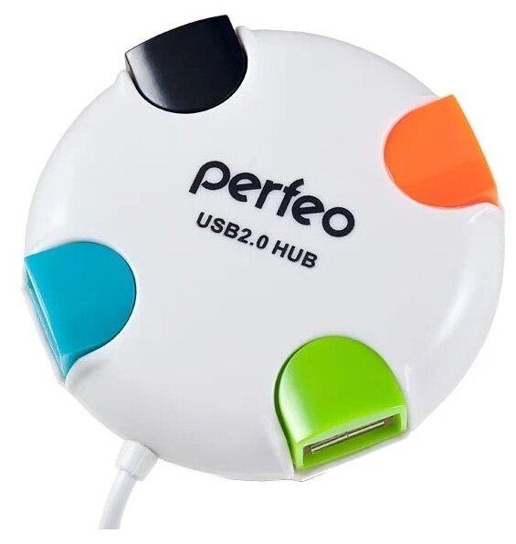 USB-Концентратор Perfeo 4 Port PF-VI-H020 White белый