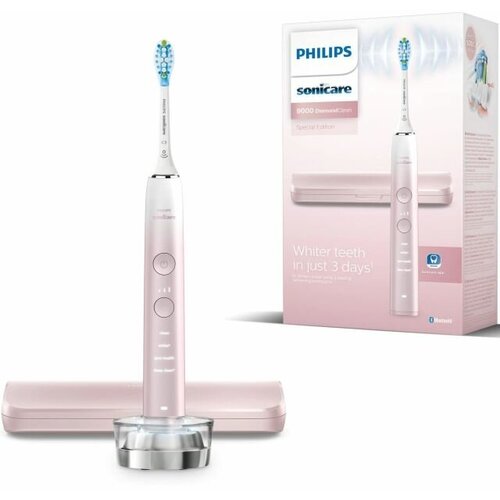 Звуковая зубная щетка Philips Sonicare DiamondClean 9000 HX9911, розовый звуковая зубная щетка philips sonicare diamondclean hx9911 cn аметистовый градиент