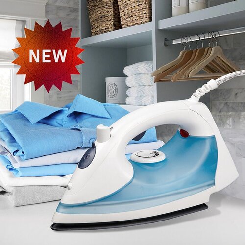 Домашний утюг электрический с антипригарным покрытиемс функцией вертикальной глажкипаровой утюгсиний1600Втутюгдля дома 1111100₽