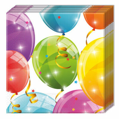 Салфетки PROCOS Sparkling Balloons, 2 слоя, 33х33см Арт. 88150, 20шт