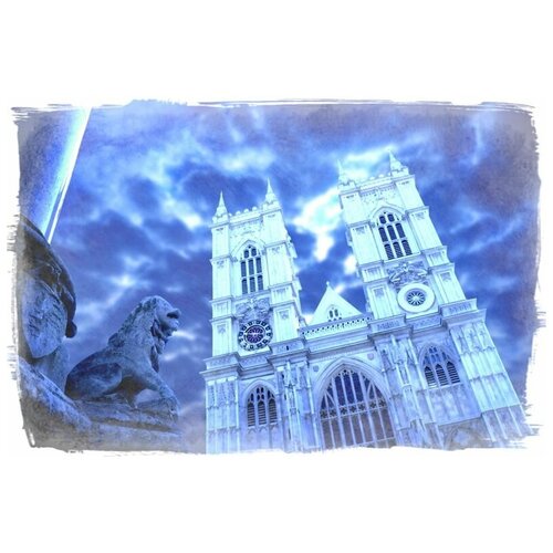 фото Постер на холсте замок №15 45см. x 30см. твой постер