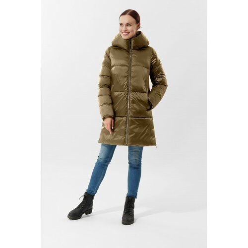 фото Куртка madzerini, размер 44, зеленый