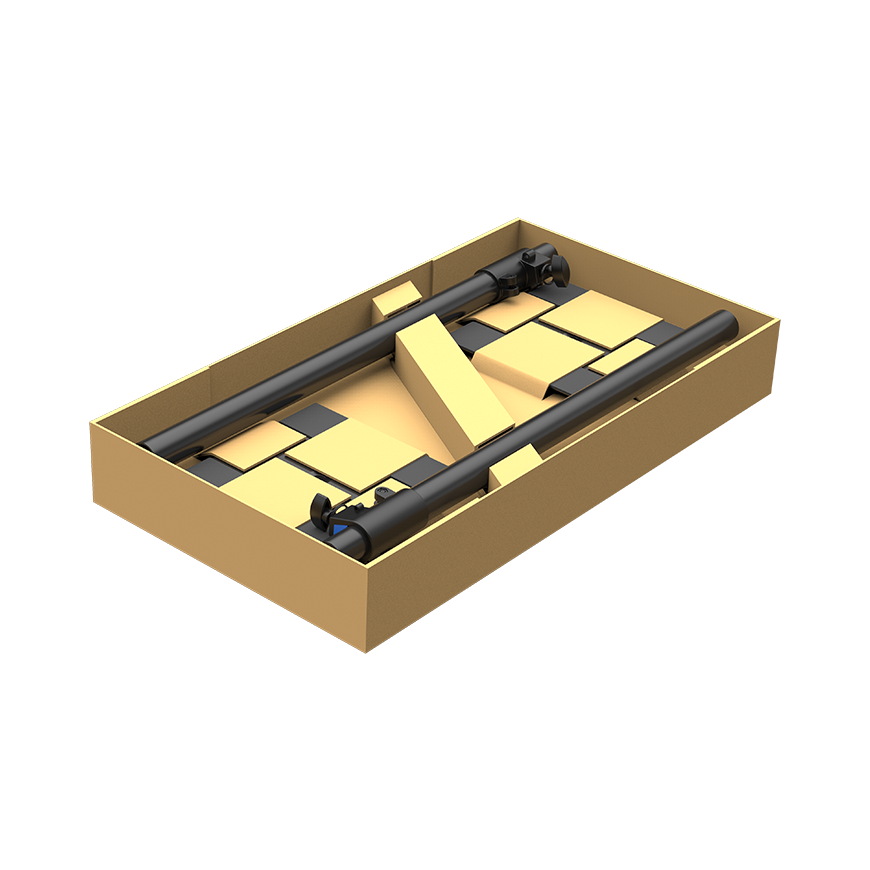 ROXTONE PSS110KIT Комплект стоек (пара) для мониторов (23x23см) c треугольным основанием (3x44см) — фото 1