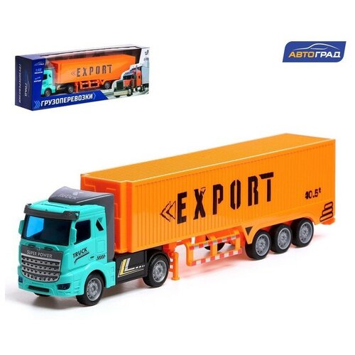 Грузовик инерционный «Контейнеровоз», масштаб 1:48 машины drift грузовик контейнеровоз international container truck 1 50
