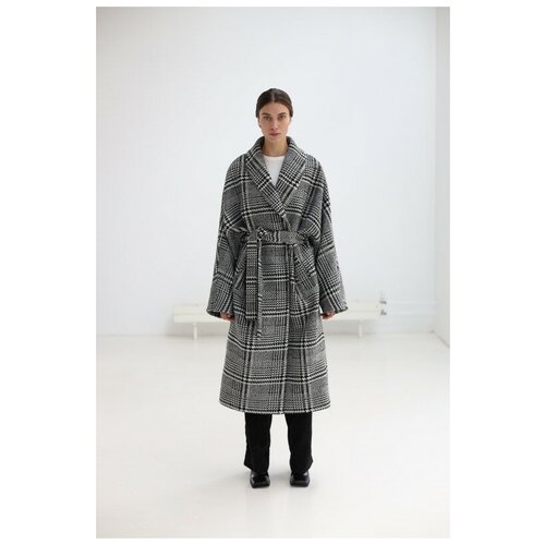 Пальто Mere с комбинированным рукавом черный