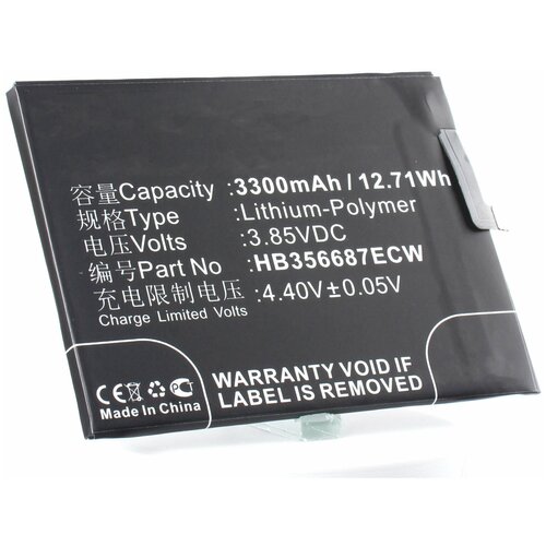 Аккумулятор iBatt iB-B1-M1978 3300mAh для Huawei HB356687ECW аккумулятор ibatt ib b1 m1996 2580mah для huawei hb4342a1rbc