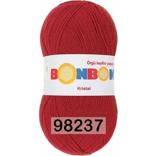 Пряжа для вязания Нако Бонбон Кристал, цвет бордовый