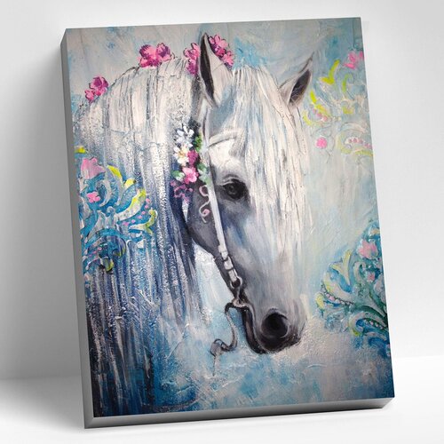 картина по номерам 40 × 50 см живописная лошадь 22 цвета Картина по номерам Живописная лошадь, 40x50 см. Molly