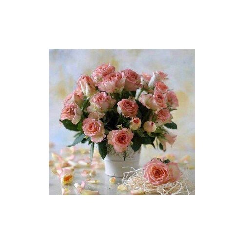 Купить Яркие грани Букет роз (полная/квадр.) DS021, Яркие Грани