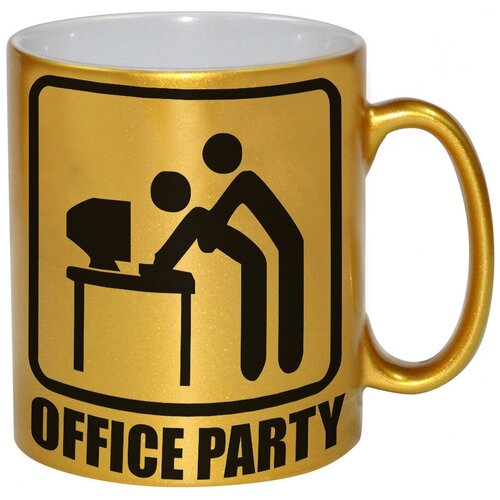 фото Золотая кружка office party drabs