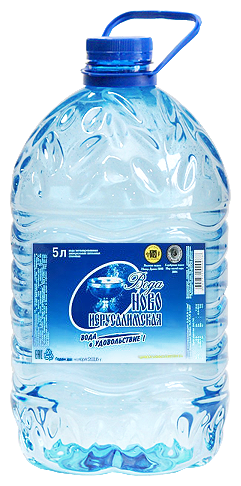 Вода природная питьевая Новоиерусалимская негазированная 4шт по 5л .Артезианская с глубины 164м