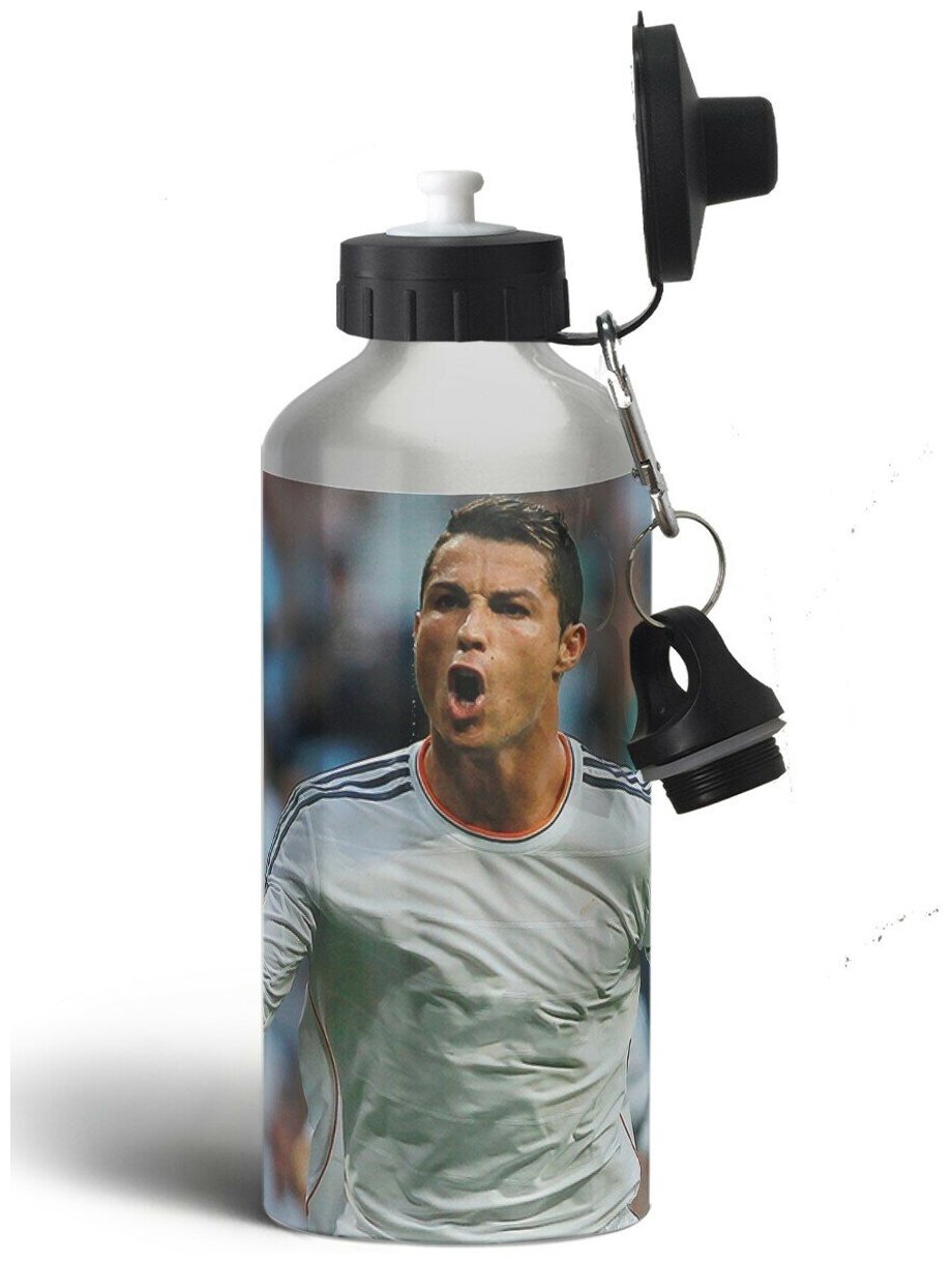 Бутылка спортивная,туристическая фляга, 500мл спорт футбол криштиану роналду - 42