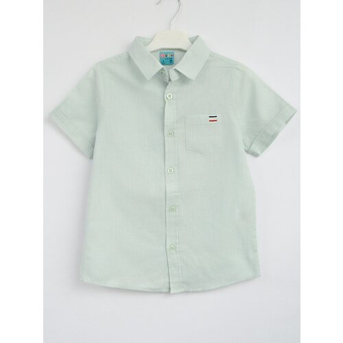 фото Рубашка citcit, размер 116, зеленый