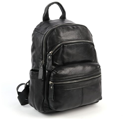 Рюкзак  5253 Блек, фактура гладкая, черный