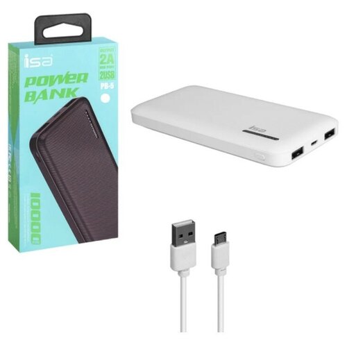 Внешний аккумулятор PB-5 10000mAh черный ISA 88500₽