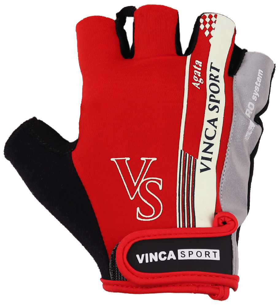 Перчатки велосипедные VINCA SPORT Agata красные (Размер: XL)