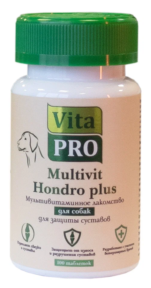 Vita PRO Multivit Hondro Plus для собак , 100 таб.